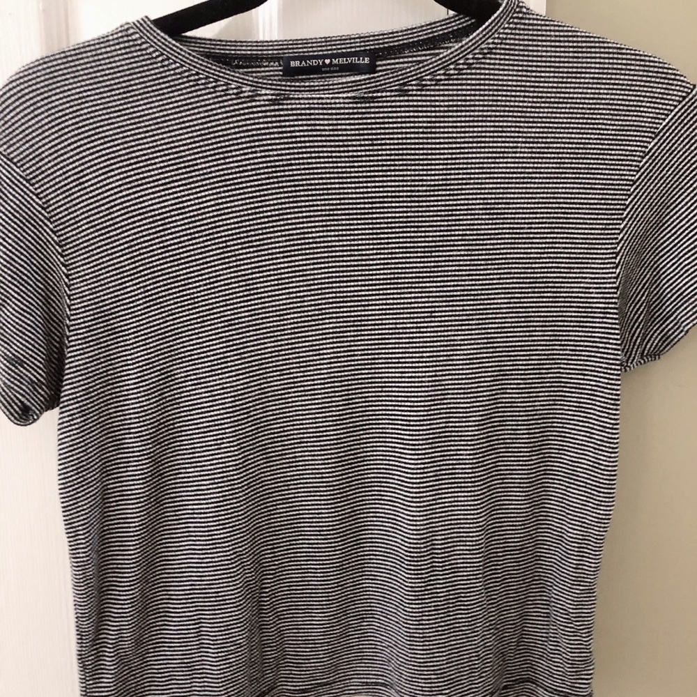 Brandy Melville Striped Crop Top